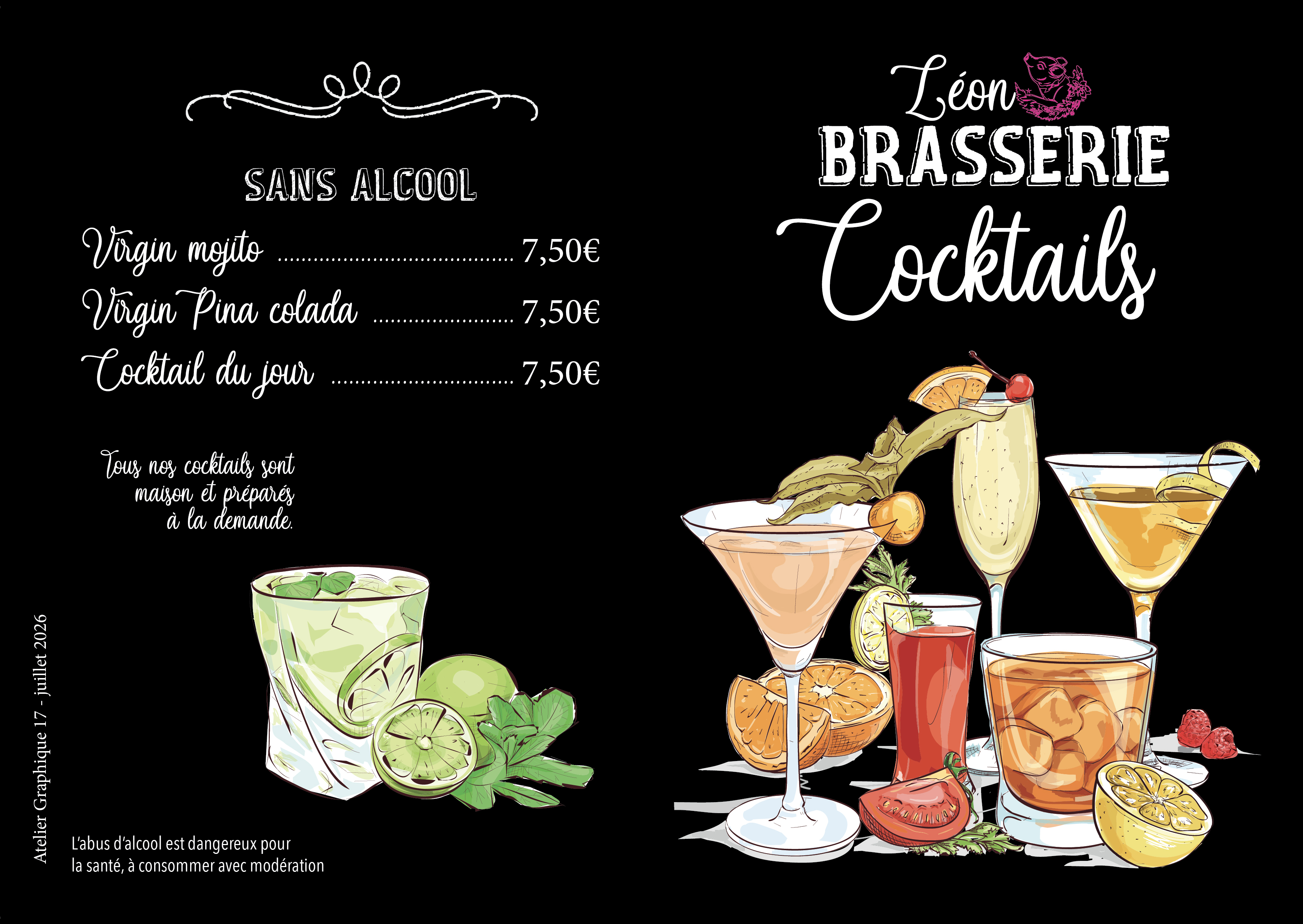 Cocktails sans alcool